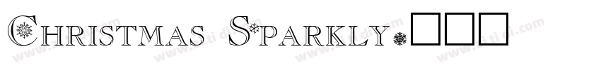 Christmas Sparkly字体转换